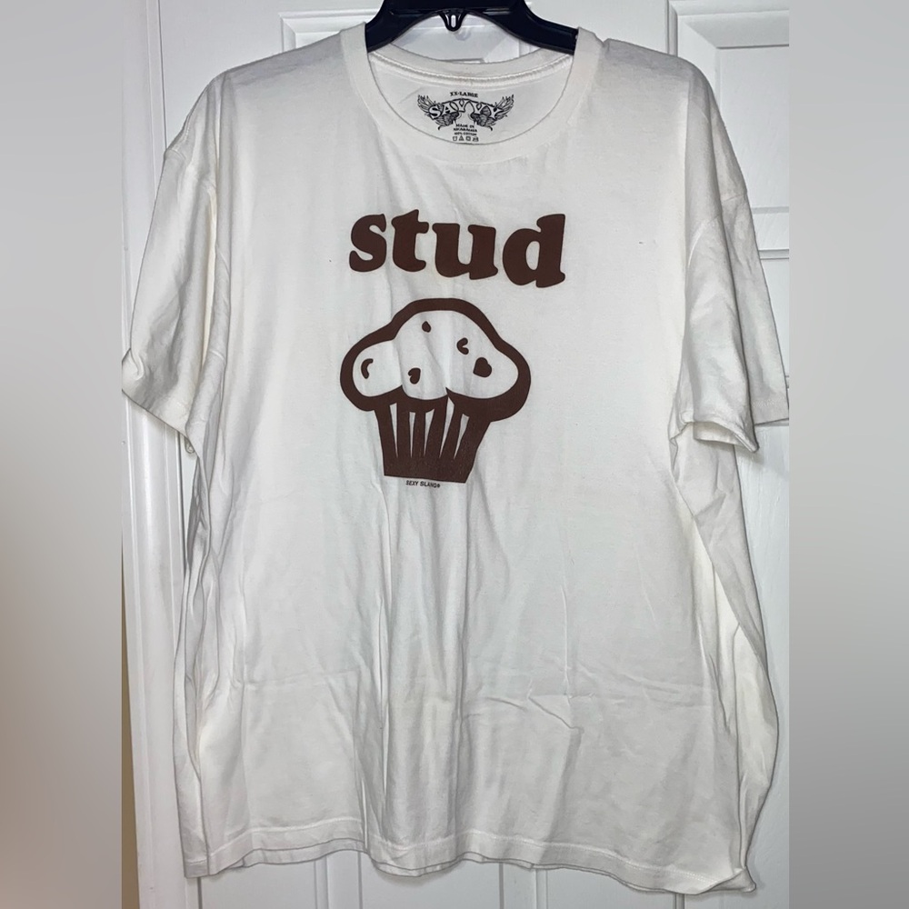 Women’s Savvy White Stud T-Shirt